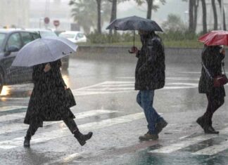 ONAMET emite aviso para 13 provincias del país por lluvias