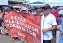 Cientos marchan en Sabana Grande de Boyá en demanda de obras y construcción de carreteras